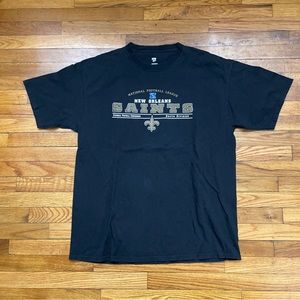 NFL Apparel New Orleans Saints NFC South Division Graphic T Shirt Size 2XL Used